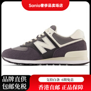 NEW BALANCENB574防滑耐磨低幫跑步鞋男女同款煙灰色 D寬 36