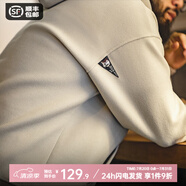 馬登工裝 美式休閑重磅毛呢連帽衛(wèi)衣廓形寬松套頭衫內(nèi)搭上衣男春季 卡其色 XL