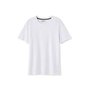 班尼路新款t恤夏季男裝青年時(shí)尚百搭簡(jiǎn)約圓領(lǐng)純色短袖修身純同款 圓領(lǐng)白色01w S