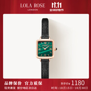 LOLA ROSE羅拉玫瑰Cube系列小棕表女士手表女生日禮物節(jié)日禮物送女友 LR2228-孔雀石小方表