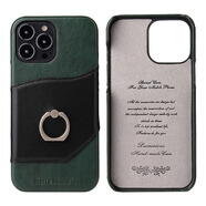 菲爾尚恩適用iphone15promax手機(jī)殼蘋果13mini插卡保護(hù)套XR指環(huán)扣皮套防滑 黑+綠 iphone6s