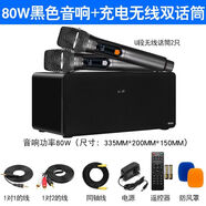 麥巢電視k歌家庭KTV藍(lán)牙音響無線麥克風(fēng)投影儀用唱歌音箱話筒設(shè)備套裝 黑色尊（充電話筒）
