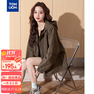 唐獅（TonLion）2025秋女連帽短款外套