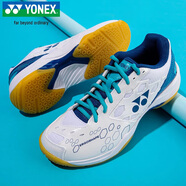 YONEX尤尼克斯羽毛球鞋yy入門級訓(xùn)練減震動力墊男女SHB101CR 白/藍(lán)36碼
