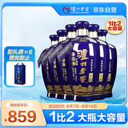 瀘州老窖 藍花瓷頭曲 大瓶大容量 濃香型白酒 52度 1000ml 6瓶 
