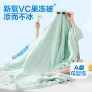 網(wǎng)易嚴(yán)選果凍被雙面涼感夏被空調(diào)被A類母嬰級(jí)涼而不冰  雪霜青檸200*230cm