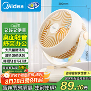 美的（Midea）【小型風扇】輕音臺式桌面空氣循環(huán)扇家用柔風電風扇宿舍辦公迷你臺扇落地扇空調伴侶 GAF18AD