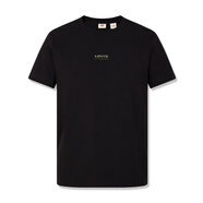李維斯（Levi's）李維斯情侶款美式經(jīng)典LOGO印花寬松復(fù)古圓領(lǐng)舒適版短袖T恤 黑色 M