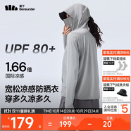 蕉下（beneunder）防曬衣女春夏涼感防紫外線新款A(yù)L818遠(yuǎn)山灰M