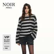 MO&Co.【NOIR系列】MOCO毛衣冬羊毛馬海毛閃蔥針織衫