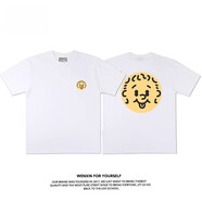 攜魚(yú)陳奕迅?？谘莩獣?huì )情侶短袖T恤夏季棉質(zhì)印花 白色b款 S