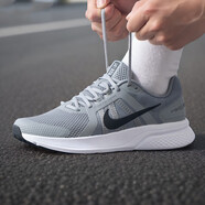 耐克（NIKE）男鞋2025新款夏季EVOLUTION 8運動鞋華夫鞋透氣輕便跑步鞋休閑鞋 CU3517-014灰色黑色RUN SWIFT 2 41