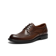 暇步士（Hush Puppies）專(zhuān)柜2024春新款宴會(huì )干練商務(wù)男正裝皮鞋L2G05AM4 啡色 40