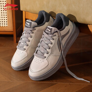 LI-NING李寧板鞋男鞋初云2025新款經(jīng)典空軍一號輕便透氣休閑運動(dòng)鞋小白鞋 沙丘卡其 元宵 44