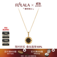 翡拉拉（fellala）「羅馬」輕奢小眾原創(chuàng)項鏈閃耀雙面兩戴鎖骨鏈黑色頸鏈鏈生日禮物 羅馬系列項鏈