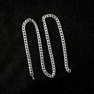 RSRDDY老鳳凰999純銀不掉色項鏈韓版嘻哈古巴鏈潮男百搭鎖骨項鏈情侶 5mm粗 NK鏈50厘米周長(cháng)