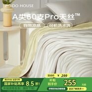 MIDO HOUSE銘都天絲夏涼被冰絲空調(diào)被可機洗裸睡A類夏季被子銀鶴灰220*240cm