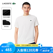 LACOSTE法國(guó)鱷魚(yú)男裝25春夏新款時(shí)尚純色運(yùn)動(dòng)休閑圓領(lǐng)T恤|TH8920 001/白色 XL 6