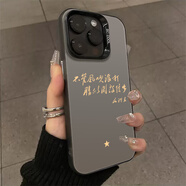 豐哲適用蘋(píng)果16手機殼iPhone15promax偉人語(yǔ)錄14教員13mini愛(ài)國12愛(ài)黨11為人民服務(wù)x男xr新款xs保護8套 435892-彩銀殼-【透黑】不管風(fēng)吹浪打 iPhone 7