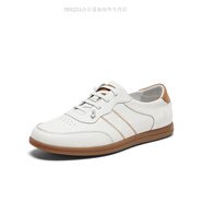 暇步士（Hush Puppies）春簡(jiǎn)約小白鞋青春減齡免系帶男休閑鞋 白色 40