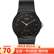 卡西歐（CASIO） 卡西歐(CASIO)男女手表小黑表時(shí)尚潮流學(xué)生表休閑運動(dòng)中性表 黑盤(pán)黑帶橡膠帶MQ-24-1E