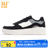 361°【商場(chǎng)同款】女鞋運動(dòng)鞋秋季新款361度女板鞋 曜石黑/羽毛白 36