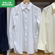 UNI QLO優(yōu)衣庫(kù)2025春新款休閑純色長(zhǎng)袖襯衫襯衣通勤薄外套女K475665 優(yōu)衣庫(kù)白色 S