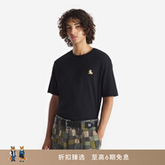 Maison Kitsune【魏大勛同款】男女春夏慵懶狐貍經(jīng)典系列T恤 P199【黑色】 S