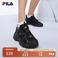 FILA 斐樂貓爪鞋4代男鞋復(fù)古老爹鞋時尚休閑運動鞋透氣厚底鞋貓爪6 黑-BK （貓爪4） 41