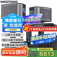 威斯汀（WESTDING）【國家補(bǔ)貼】天籟家庭ktv音響套裝家庭影院客廳唱歌全套設(shè)備家用卡拉ok藍(lán)牙音箱點(diǎn)歌機(jī)功放一體機(jī) 天籟豪華版+300+F8S+K4S+T9+W13炮