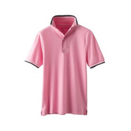 佐丹奴（Giordano）短袖Polo衫夏季男士翻領(lǐng)T恤刺繡圖案純色多色常規短袖 21粉紅色021001 S