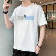 佐丹奴（Giordano）夏季裝2025新款潮流短袖感特別的ins潮牌T恤 白色 M