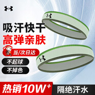 安德瑪（Under Armour）運(yùn)動(dòng)發(fā)帶男女 籃球裝備瑜伽健身吸汗頭帶止汗帶頭戴導(dǎo)汗帶 熒光綠