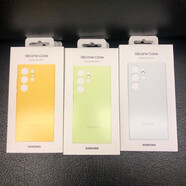 三星（SAMSUNG）適用三星S24ultra原裝殼硅膠殼s24+原裝保護殼三星S24ultra硅膠殼 白色盾簡(jiǎn)裝 三星GalaxyS24+