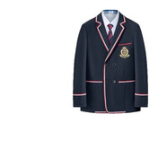 芭庫森校服西裝定制高中西服套裝小學(xué)生校服西裝外套歐美校服定制 藏青色上衣外套定制 90 cm