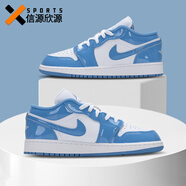 耐克（NIKE）【潮】女鞋AJ1新款A(yù)ir Jordan1 Low低幫運(yùn)動(dòng)輕便防滑休閑籃球鞋子 FZ3929-114 藍(lán)白 37.5 GS