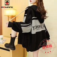 AEMAPE外套女2025新款秋冬季韓版寬松顯瘦設(shè)計感拉鏈長袖上衣 灰色加厚/超柔內(nèi)里  加絨 M _建議100-115斤