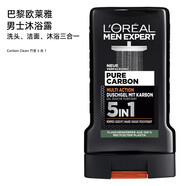 歐萊雅（LOREAL）德國進(jìn)口男士沐浴露潔面沐浴洗發(fā)多合一保濕清爽250ml 竹炭五合一