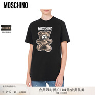MOSCHINOMoschino/莫斯奇諾25早春男女同款TeddyBearT恤【季末折扣】 黑色 S