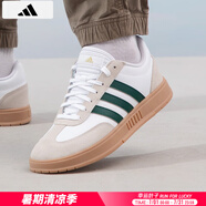 阿迪達(dá)斯 （adidas）板鞋男鞋 2025夏季新款運(yùn)動(dòng)鞋低幫透氣休閑鞋耐磨輕便小白鞋 白綠配色/T頭鞋/曬圖退10 39 （內(nèi)長(zhǎng)240mm）