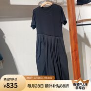古木夕羊（GMXY）古木夕羊/GMXY 拼接連衣裙GS430182057 純色黑色 S