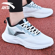 anta kids安踏飛揚(yáng)跑鞋網(wǎng)面透氣男款運(yùn)動(dòng)鞋夏季新款官輕便跑步鞋 -2象牙白/灰霧藍(lán) 39