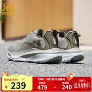 361度運(yùn)動(dòng)鞋男鞋赤焰4網(wǎng)面透氣跑鞋男輕便通勤減震專(zhuān)業(yè)跑步鞋 水洗綠/軍綠 密網(wǎng)【男】 40