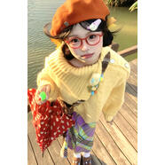 粗線(xiàn)毛衣女多巴胺甜美穿搭設計感翻領(lǐng)慵懶學(xué)院風(fēng)奶黃色軟糯麻花針 奶黃色 優(yōu)質(zhì)版 2XL 建議130-140斤