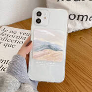 膜鹿堂遇見(jiàn)初心適用ins海邊風(fēng)景插畫(huà)iPhone12promax手機殼蘋(píng)果15透明女1 ML204 iPhone6s