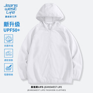 JEANSWEST LIFE真維斯防曬衣男士夏季冰絲透氣釣魚皮膚衣輕薄款防曬服休閑外套男