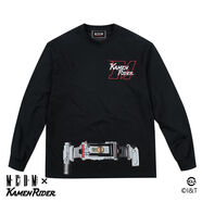 MEDMx假面騎士變身腰帶系列長(cháng)袖T恤男美式復古休閑體恤百搭上衣潮 黑色-555 S S