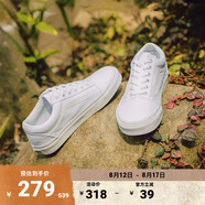 VANS范斯官方 經(jīng)典款Old Skool小白鞋經(jīng)典簡(jiǎn)約帆布鞋 白色 35
