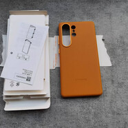 三星（SAMSUNG）適用S25edge三星S25Ultra同款原廠(chǎng)磁吸皮革S25+手機保護殼s25全包 原廠(chǎng)皮革(橙色) 標準款 三星Galaxy S25 Plus