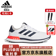 阿迪達(dá)斯 （adidas）高爾夫球鞋男士25新款時(shí)尚輕便透氣輕量緩震B(yǎng)OA系帶GOLF運(yùn)動(dòng)男鞋 IH8523 白色/灰色/黑色/紅色 42 （UK8.0）